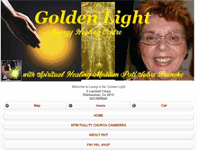 Tablet Screenshot of goldenlightessences.com